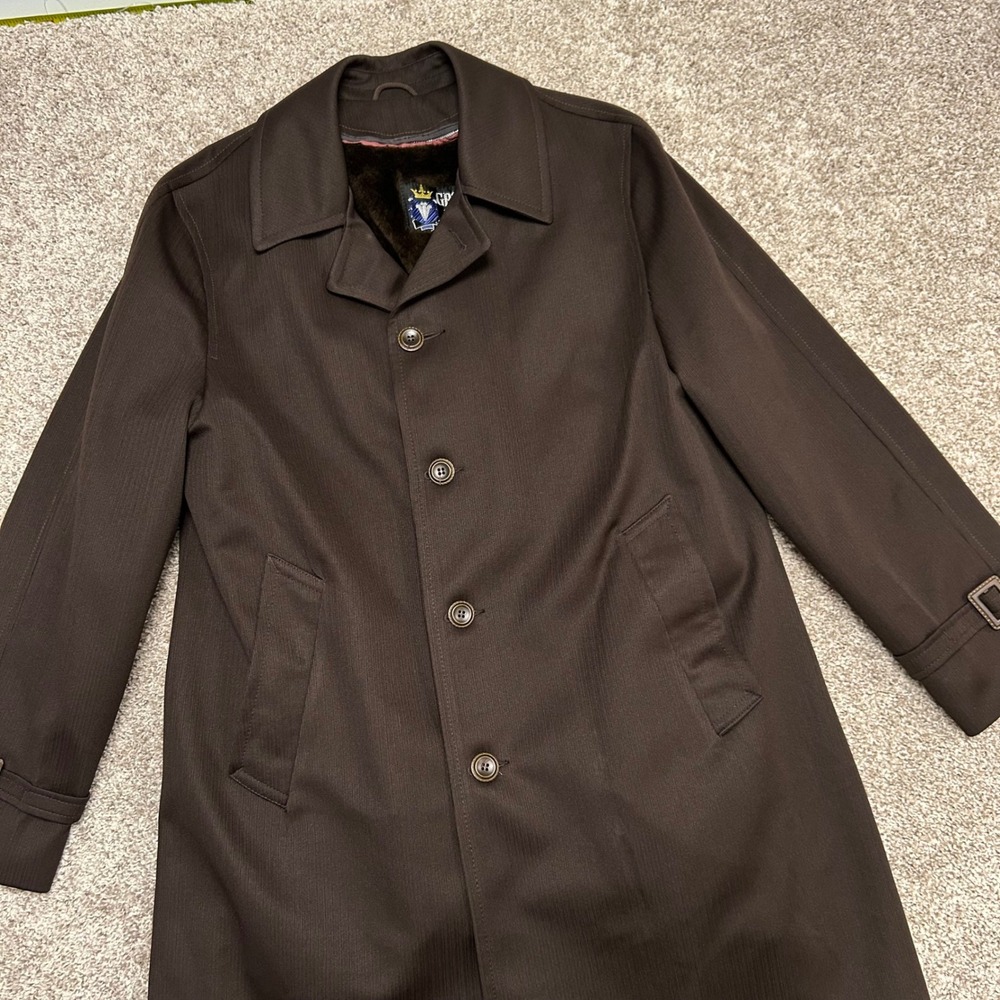 Vintage Grais All Weather Coat Overcoat Men Size 40 Removeable Liner Union‎ Made